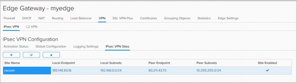 VMware NSX для самых маленьких. Часть 6. Настройка VPN